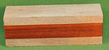 Rattle #1009 - Baby Rattle Blank - Mahogany & Padauk  $8.49